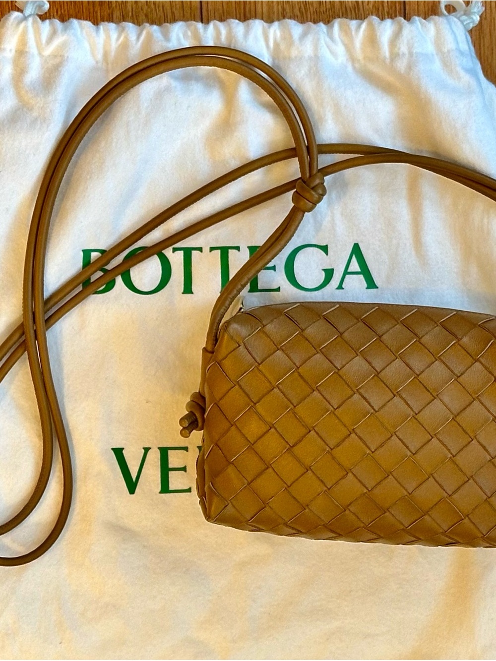 Bottega Veneta Mini Loop Camera Bag Intrecciato Leather